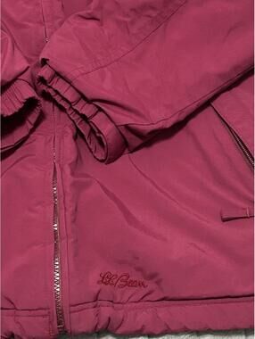 L.L.Bean Women's Pink and Burgundy Jacket